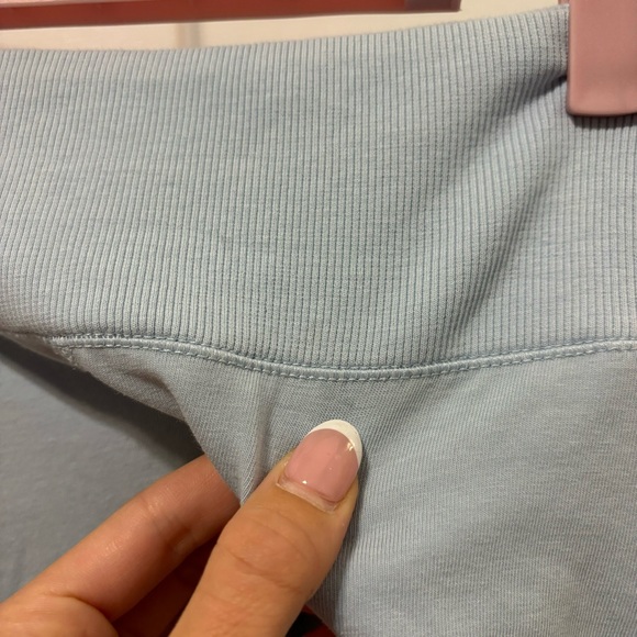 Free People Hot Shot Light Blue Biker Shorts - Picture 6 of 7